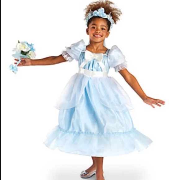 DISNEY Cinderella Birthday / Costume Fashion Girls Dress | S 5-6 - Picture 1 of 13